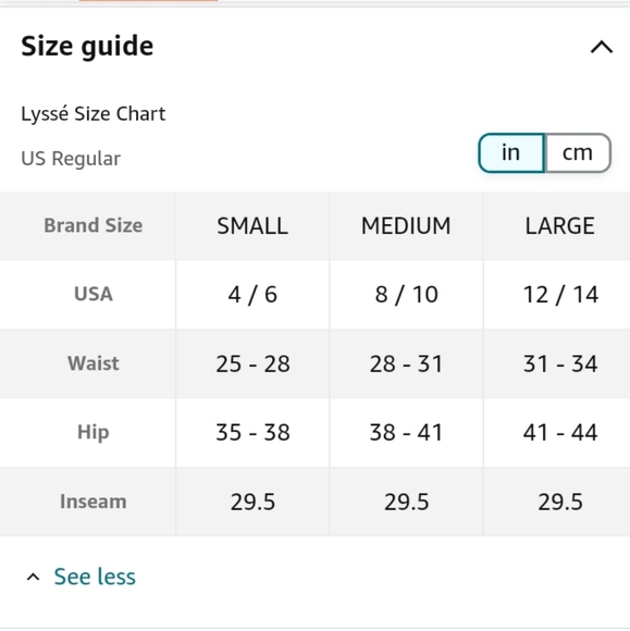 Lysse Women's Boucle Knit Legging 5207L Black High Waist Size Medium - Picture 8 of 8